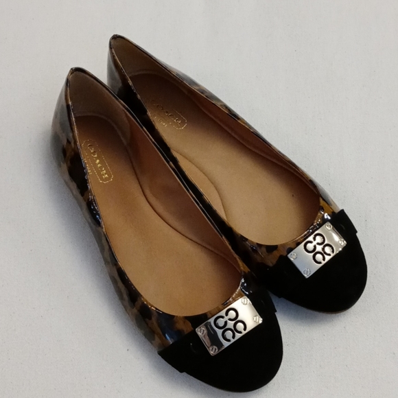Coach Patent Leopard Print Flats - Picture 3 of 4